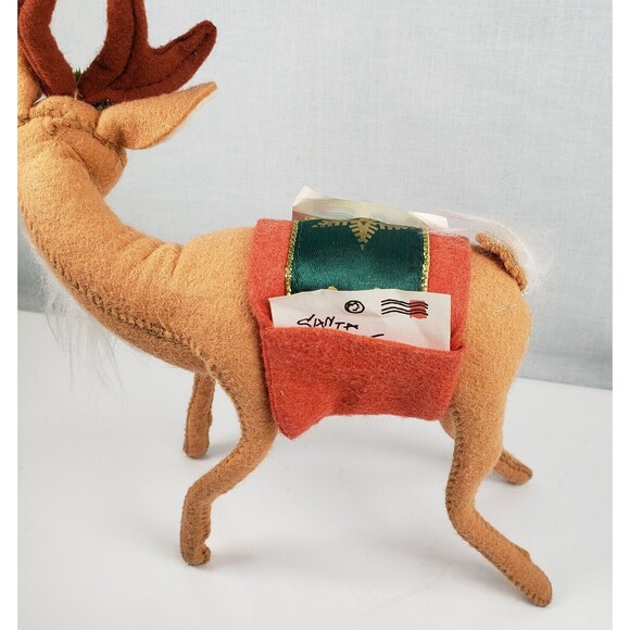 Annalee Dolls 8" Reindeer With Saddlebags Carrying Letters 1998 - Picture 8 of 16